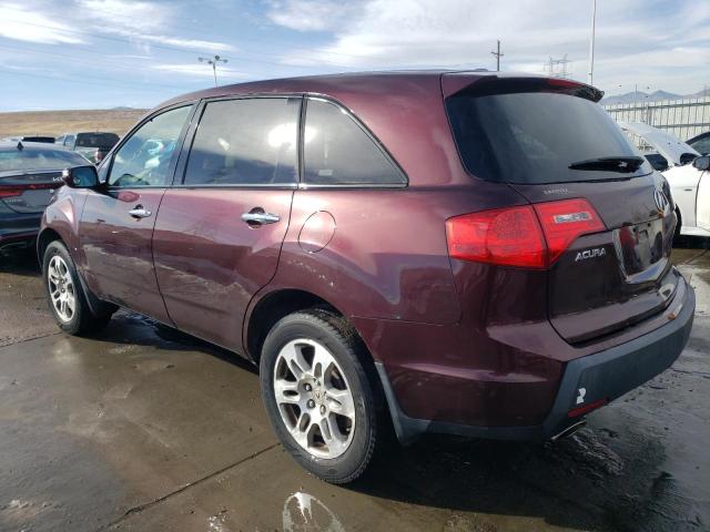 2HNYD28218H553296 - 2008 ACURA MDX BURGUNDY photo 2