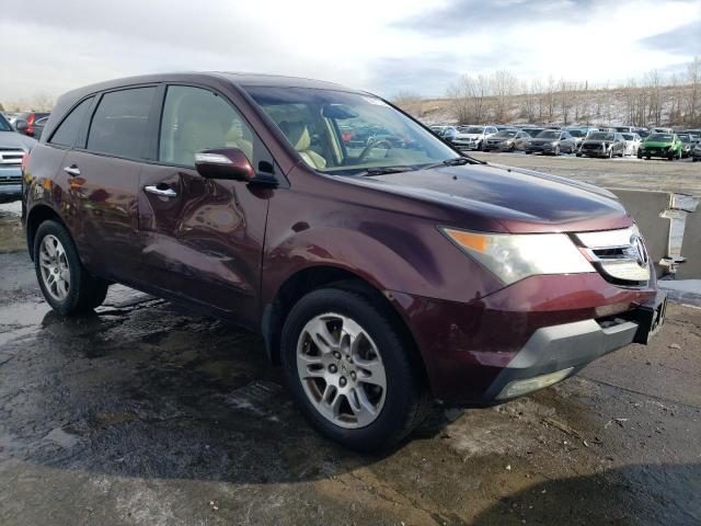 2HNYD28218H553296 - 2008 ACURA MDX BURGUNDY photo 4