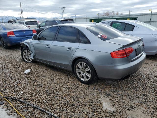 WAULF78K59N076689 - 2009 AUDI A4 2.0T QUATTRO SILVER photo 2