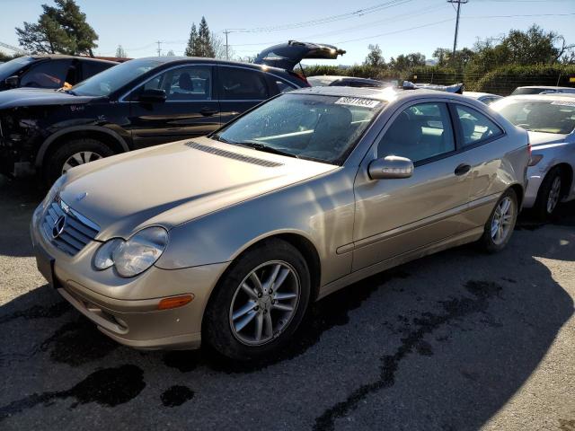 WDBRN40J13A390984 - 2003 MERCEDES-BENZ C 230K SPORT COUPE BEIGE photo 1