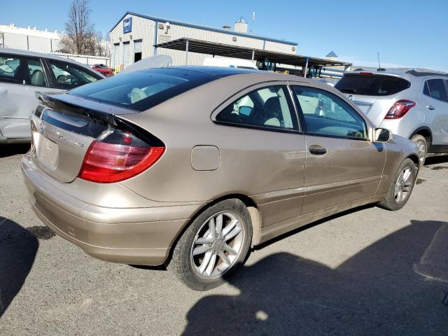 WDBRN40J13A390984 - 2003 MERCEDES-BENZ C 230K SPORT COUPE BEIGE photo 3