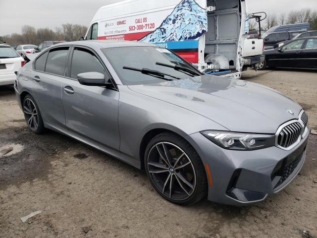 3MW89FF08P8C80394 - 2023 BMW 330XI GRAY photo 4