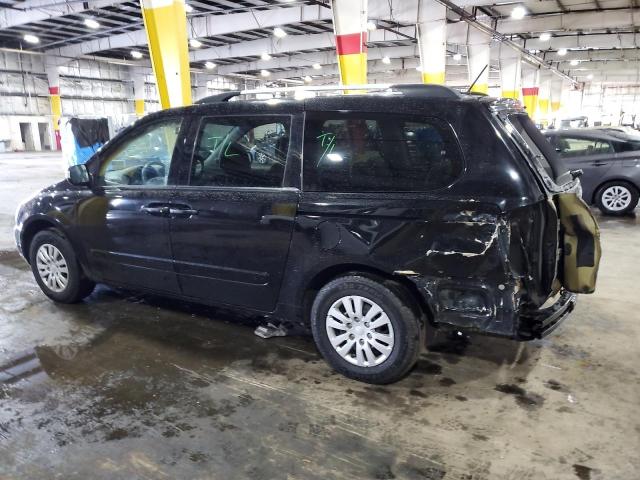 KNDMG4C76B6379731 - 2011 KIA SEDONA LX BLACK photo 2