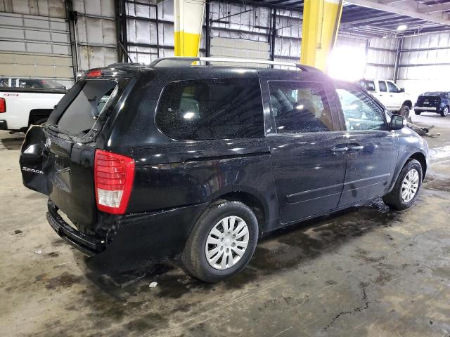 KNDMG4C76B6379731 - 2011 KIA SEDONA LX BLACK photo 3