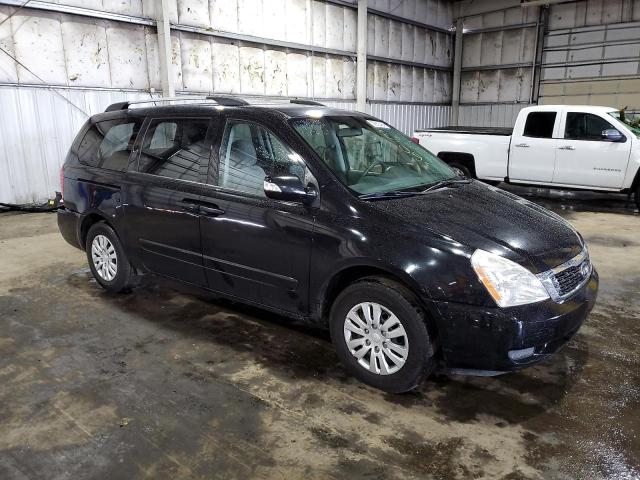 KNDMG4C76B6379731 - 2011 KIA SEDONA LX BLACK photo 4