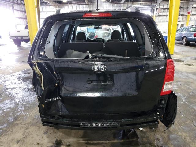 KNDMG4C76B6379731 - 2011 KIA SEDONA LX BLACK photo 6