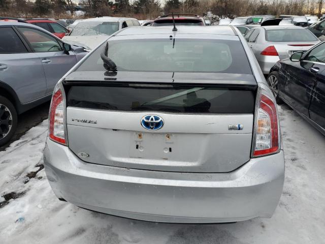 JTDKN3DU6F0448082 - 2015 TOYOTA PRIUS SILVER photo 6