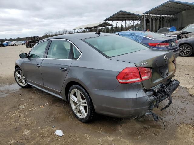 1VWCV7A34FC031644 - 2015 VOLKSWAGEN PASSAT SEL GRAY photo 2