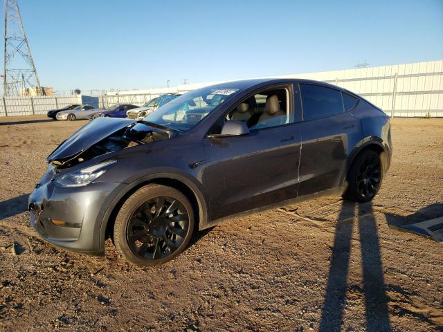 7SAYGDEE5NF407852 - 2022 TESLA MODEL Y GRAY photo 1