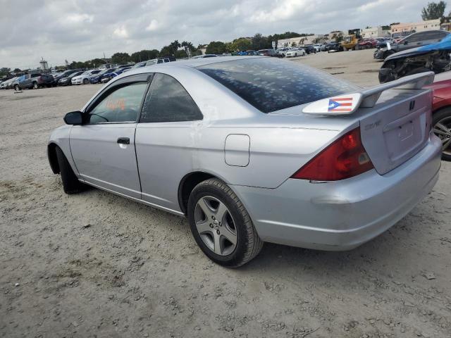 1HGEM22521L056442 - 2001 HONDA CIVIC LX SILVER photo 2