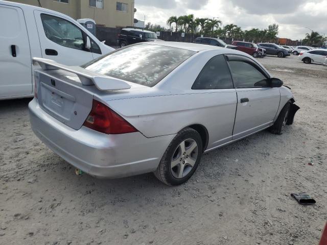 1HGEM22521L056442 - 2001 HONDA CIVIC LX SILVER photo 3