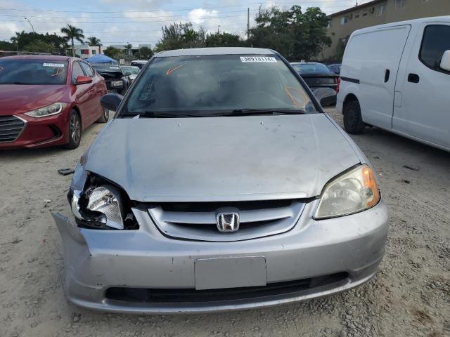 1HGEM22521L056442 - 2001 HONDA CIVIC LX SILVER photo 5