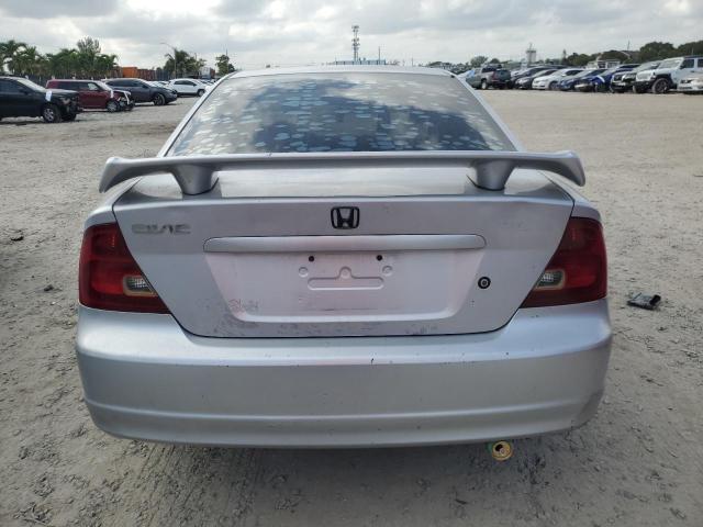 1HGEM22521L056442 - 2001 HONDA CIVIC LX SILVER photo 6