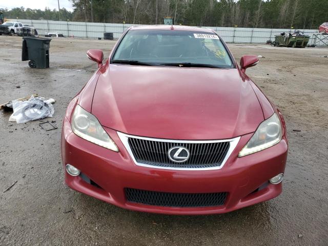 JTHFE2C27C2508204 - 2012 LEXUS IS 350 RED photo 5