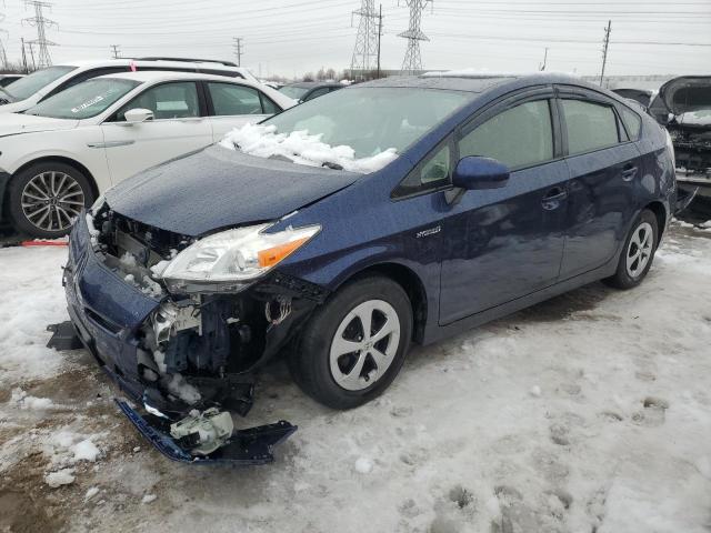 JTDKN3DU5D1706647 - 2013 TOYOTA PRIUS BLUE photo 1