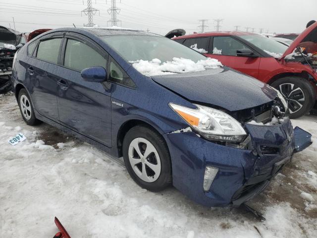 JTDKN3DU5D1706647 - 2013 TOYOTA PRIUS BLUE photo 4