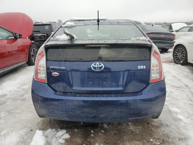 JTDKN3DU5D1706647 - 2013 TOYOTA PRIUS BLUE photo 6