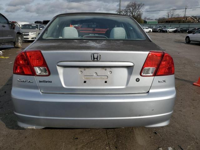 2HGES26814H520218 - 2004 HONDA CIVIC EX SILVER photo 6