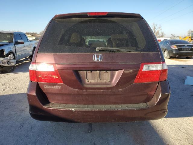 5FNRL38407B405519 - 2007 HONDA ODYSSEY EX MAROON photo 6