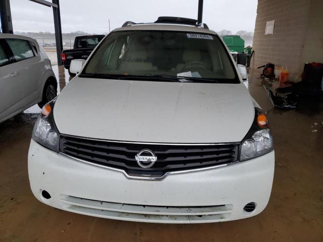 5N1BV28U28N105629 - 2008 NISSAN QUEST S WHITE photo 5