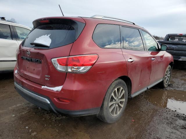 5N1AR2MM6FC662090 - 2015 NISSAN PATHFINDER S RED photo 3