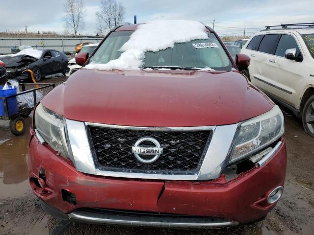 5N1AR2MM6FC662090 - 2015 NISSAN PATHFINDER S RED photo 5