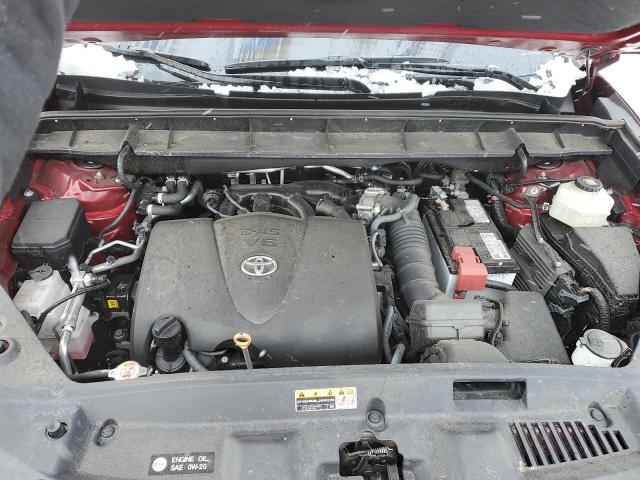 5TDGZRBH3NS568968 - 2022 TOYOTA HIGHLANDER XLE RED photo 12