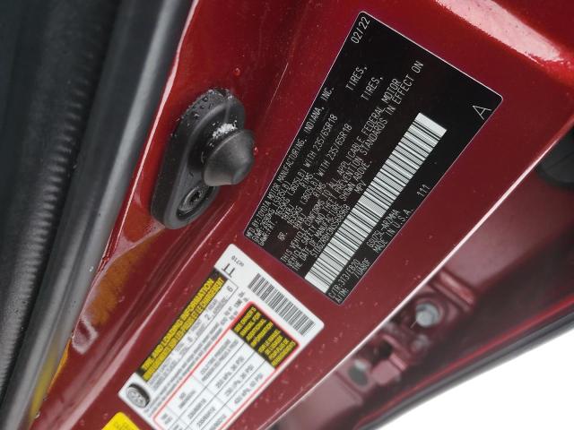 5TDGZRBH3NS568968 - 2022 TOYOTA HIGHLANDER XLE RED photo 13