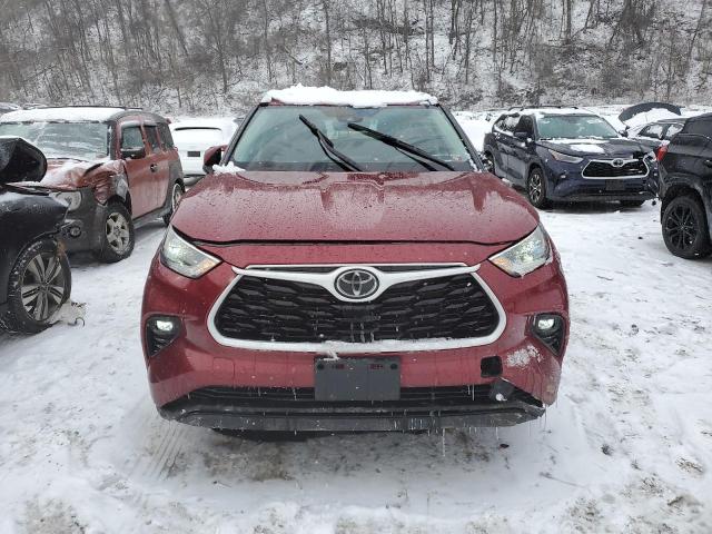 5TDGZRBH3NS568968 - 2022 TOYOTA HIGHLANDER XLE RED photo 5
