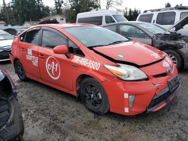 JTDKN3DU0C1557286 - 2012 TOYOTA PRIUS RED photo 4