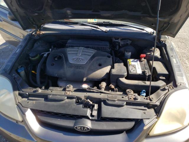 KNADC125046305702 - 2004 KIA RIO GRAY photo 11