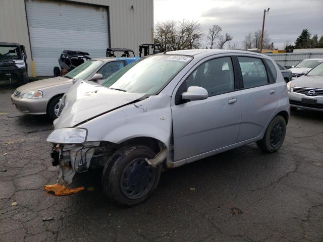 KL1TD66676B684243 - 2006 CHEVROLET AVEO BASE SILVER photo 1