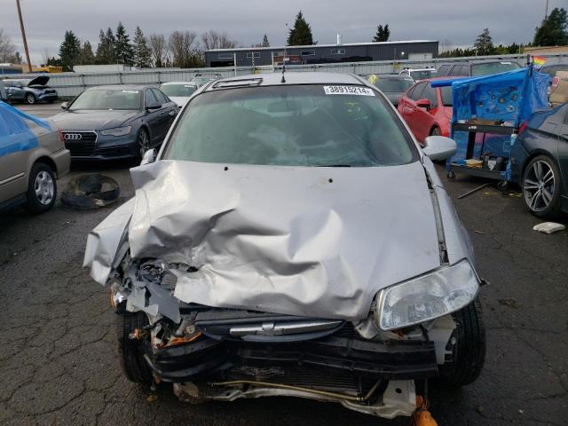 KL1TD66676B684243 - 2006 CHEVROLET AVEO BASE SILVER photo 5