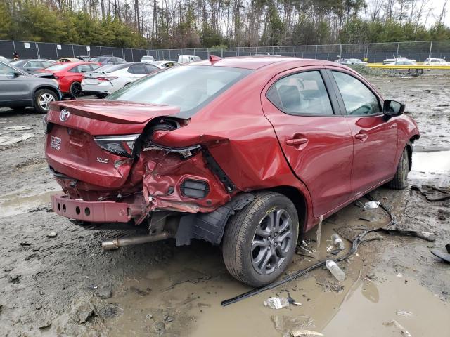 3MYDLBYV6KY506902 - 2019 TOYOTA YARIS L RED photo 3