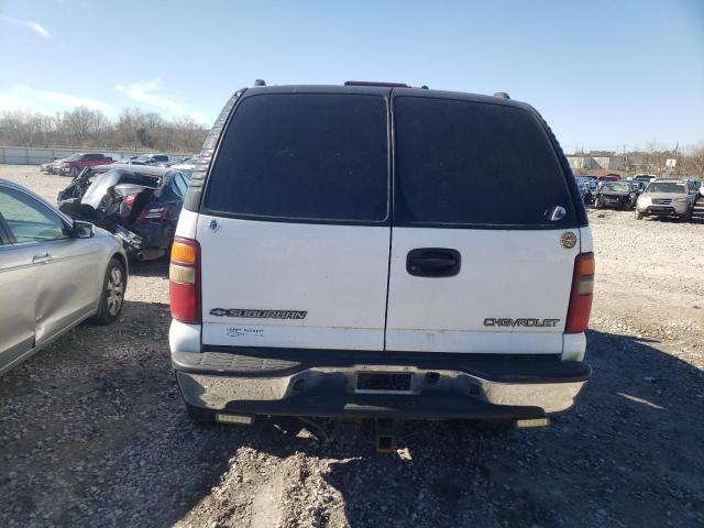 3GNGK26UX2G309253 - 2002 CHEVROLET SUBURBAN K2500 WHITE photo 6