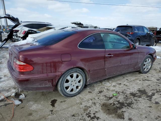 WDBLJ65GX2T102196 - 2002 MERCEDES-BENZ CLK 320 BURGUNDY photo 3