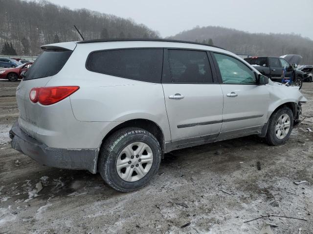 1GNKREED7BJ283458 - 2011 CHEVROLET TRAVERSE LS SILVER photo 3