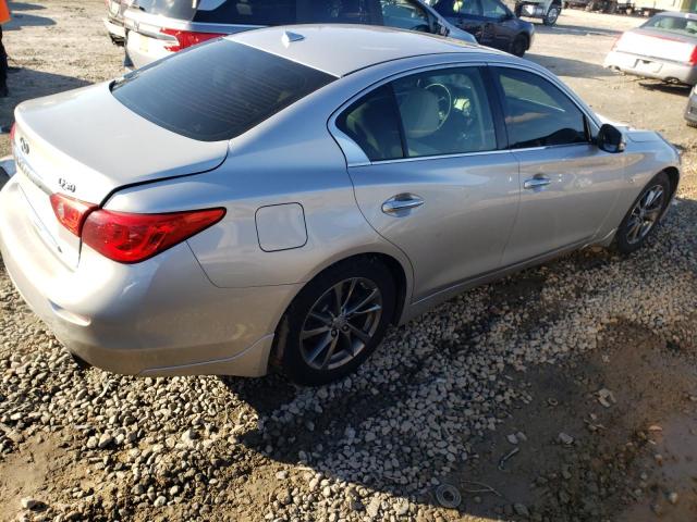 JN1EV7AP8HM739121 - 2017 INFINITI Q50 PREMIUM SILVER photo 3