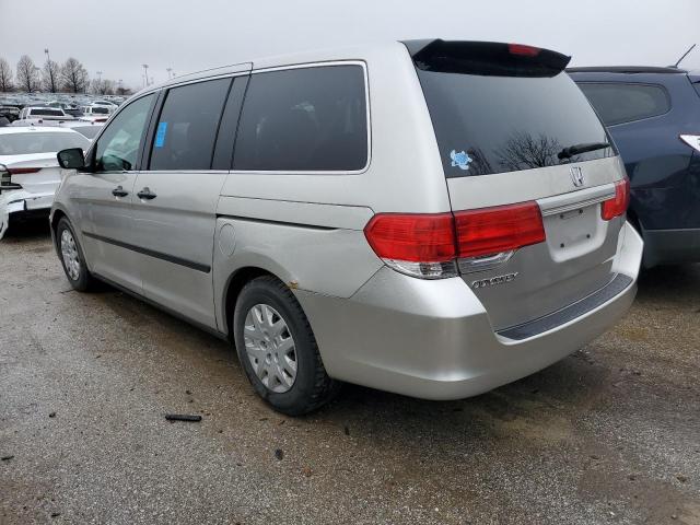 5FNRL38238B098153 - 2008 HONDA ODYSSEY LX SILVER photo 2