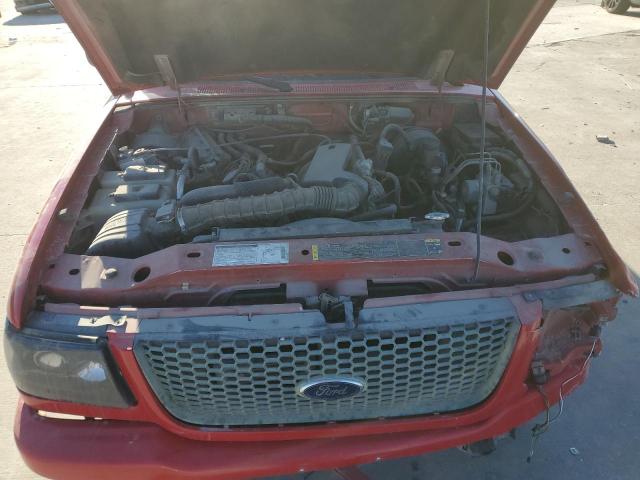 1FTYR10U52PB66722 - 2002 FORD RANGER RED photo 11