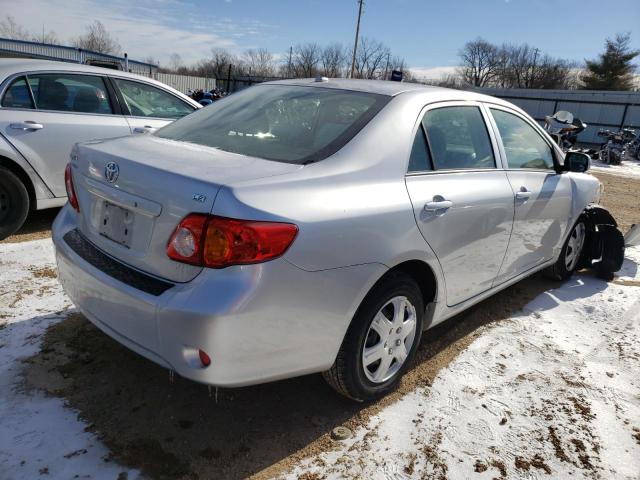 JTDBU4EE8AJ063710 - 2010 TOYOTA COROLLA BASE SILVER photo 3