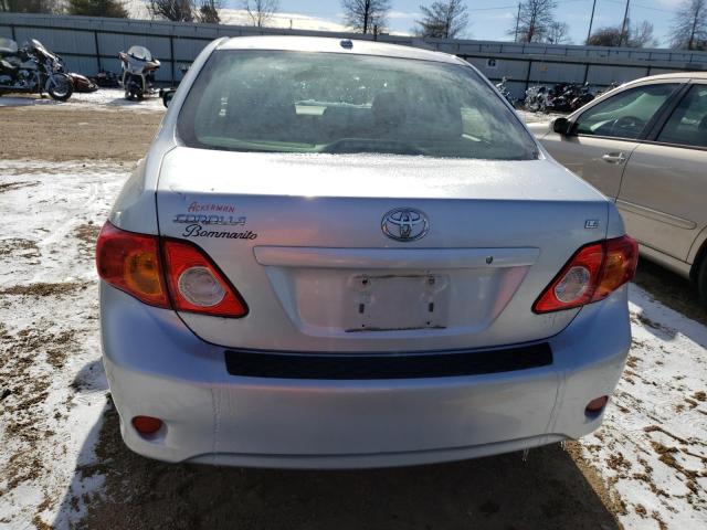 JTDBU4EE8AJ063710 - 2010 TOYOTA COROLLA BASE SILVER photo 6