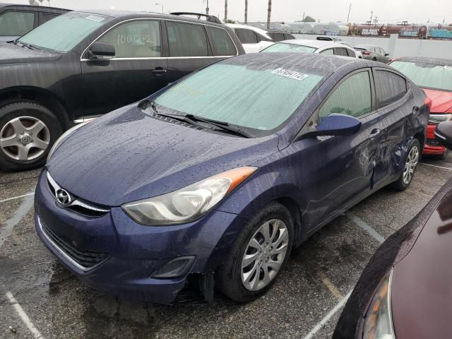 5NPDH4AE8BH013323 - 2011 HYUNDAI ELANTRA GLS BLUE photo 1