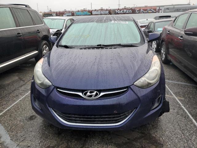 5NPDH4AE8BH013323 - 2011 HYUNDAI ELANTRA GLS BLUE photo 5