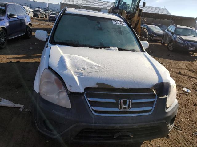 JHLRD78886C020070 - 2006 HONDA CR-V EX WHITE photo 5