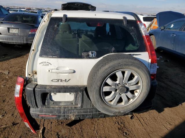 JHLRD78886C020070 - 2006 HONDA CR-V EX WHITE photo 6