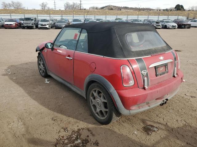 WMWRH33508TJ45183 - 2008 MINI COOPER S RED photo 2