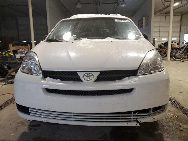 5TDZA23C65S317047 - 2005 TOYOTA SIENNA CE WHITE photo 5