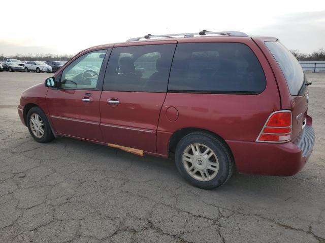 2MRDA23295BJ00494 - 2005 MERCURY MONTEREY PREMIER RED photo 2