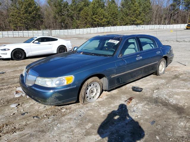 1LNHM81W32Y644066 - 2002 LINCOLN TOWN CAR EXECUTIVE TEAL photo 1